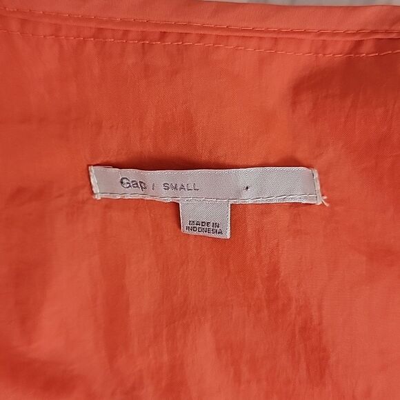 Gap windbreaker in orange lightweight water resistant Size S - Picture 9 of 12